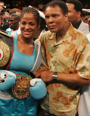 Laila Ali with her Father Late Muhammad Ali