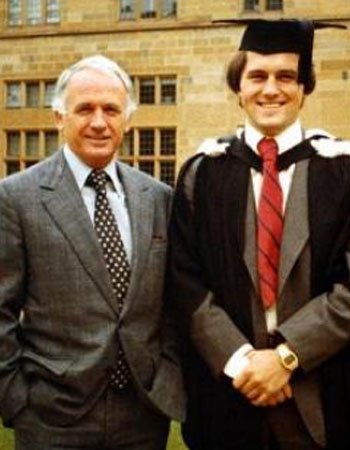 Malcolm Turnbull with his Father Bruce Bligh Turnbull