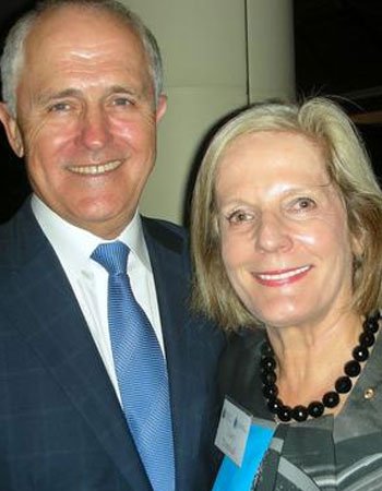 Malcolm Turnbull with his wife Lucy Turnbull