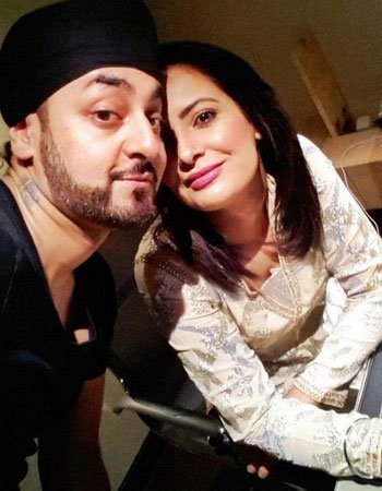 Nindy Kaur with her Husband Manj Musik