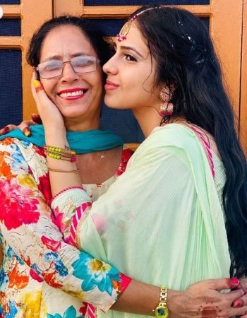 Manpreet Dolly with her Mother