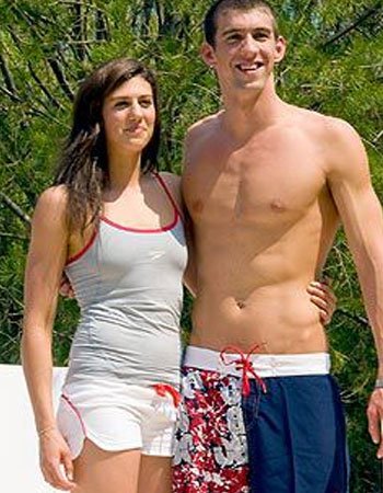 Michael Phelps with his Girlfriend Stephanie Rice