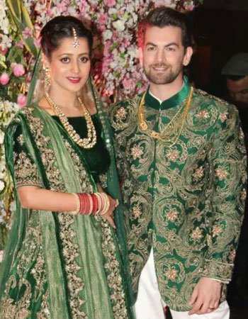 Rukmini Sahay with her Husband Neil Nitin Mukesh