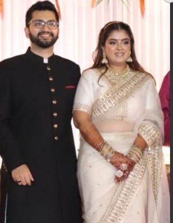 Salman Khurshid Son Jafar Khurshid with his wife