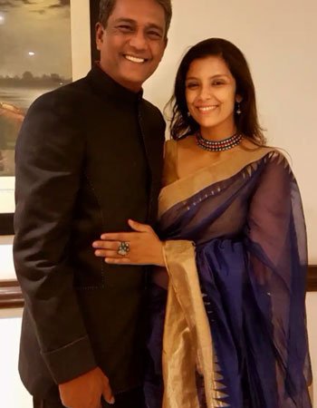 Adil Hussain with his Wife