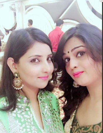 Astha Kaushik with her Sister Arushi Kaushik