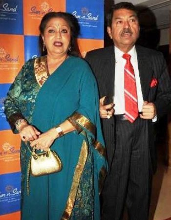 Bindu with her Husband Champaklal Zaveri