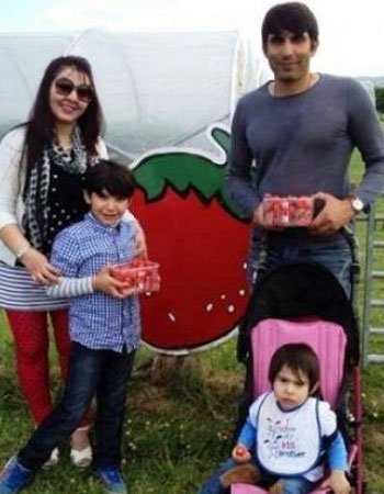 Misbah-Ul-Haq with his Family