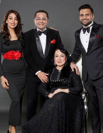 Rizwan Sajan with his Family