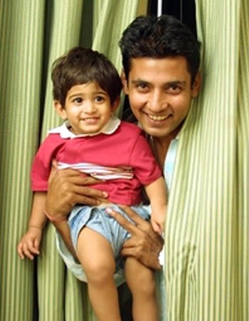 Ajay Jadeja with his Son Aiman