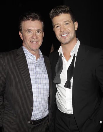 Alan Thicke with his Son Robin Thicke