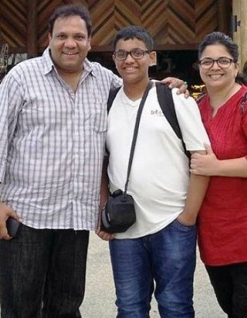 Anand Ingale with his Wife and Son