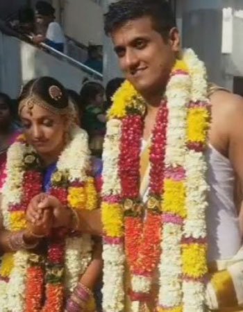 Anuradha Iyengar with his wife Gaurav Malhotra