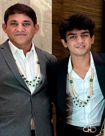 Devish Ahuja with his Father