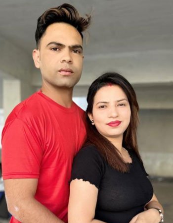 Mansi Rajput with her Husband Sunny Rajput